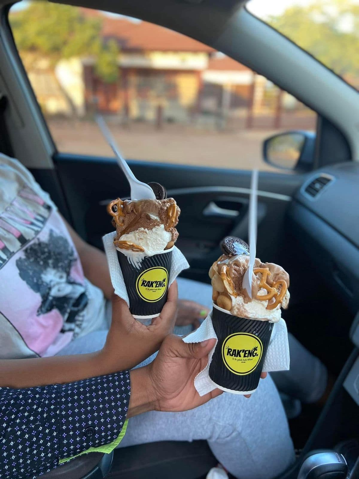 RAK'ENG Rak'Flurry and gelato desserts in branded cups